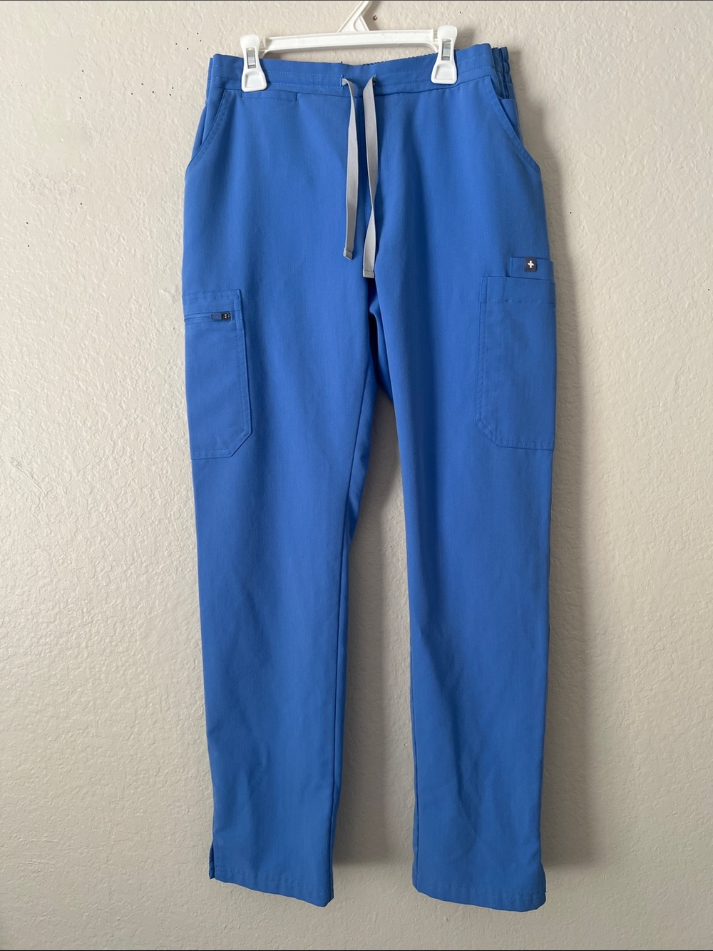 EUC! FIGS Yola High Rise Skinny Scrub Pants Ceil Blue PO#1666 Size S